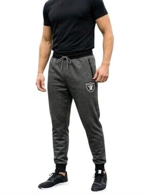 MSX Michael Strahan X NFL Las Vegas Raiders Gray Jogger Sweatpants Size Large